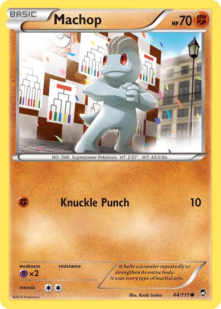 Machop - 44/111 - Common [xy3-44] [Reverse Holo]