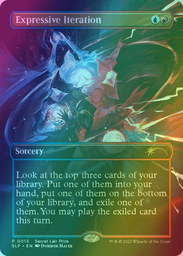 Expressive Iteration [0013] [Borderless] [Secret Lair Promo] [Foil]