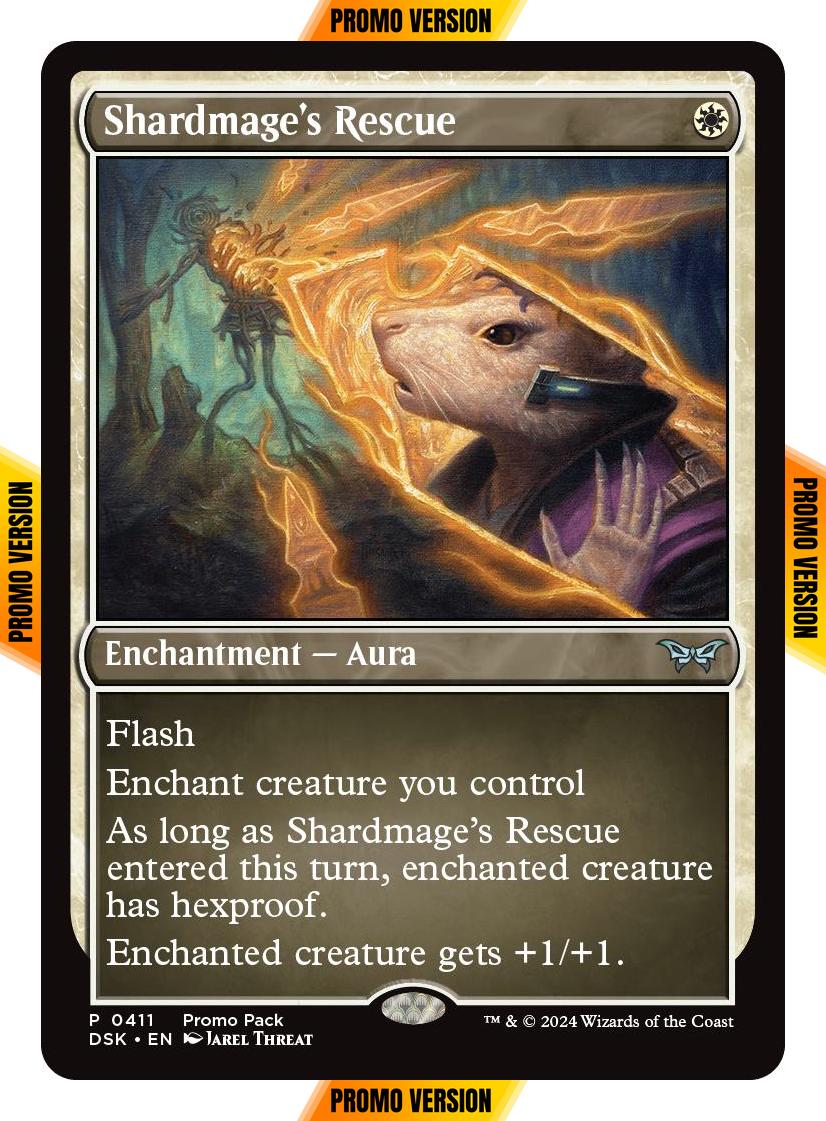 Shardmage's Rescue [411] [Dark Frame Promo Pack] [Duskmourn: House of Horror] [Non-Foil]