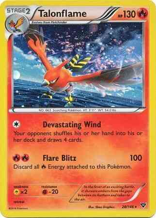 Talonflame - 28/146 - Promo [Blister Pack] [xy1msp-28] [Cosmos Holo]
