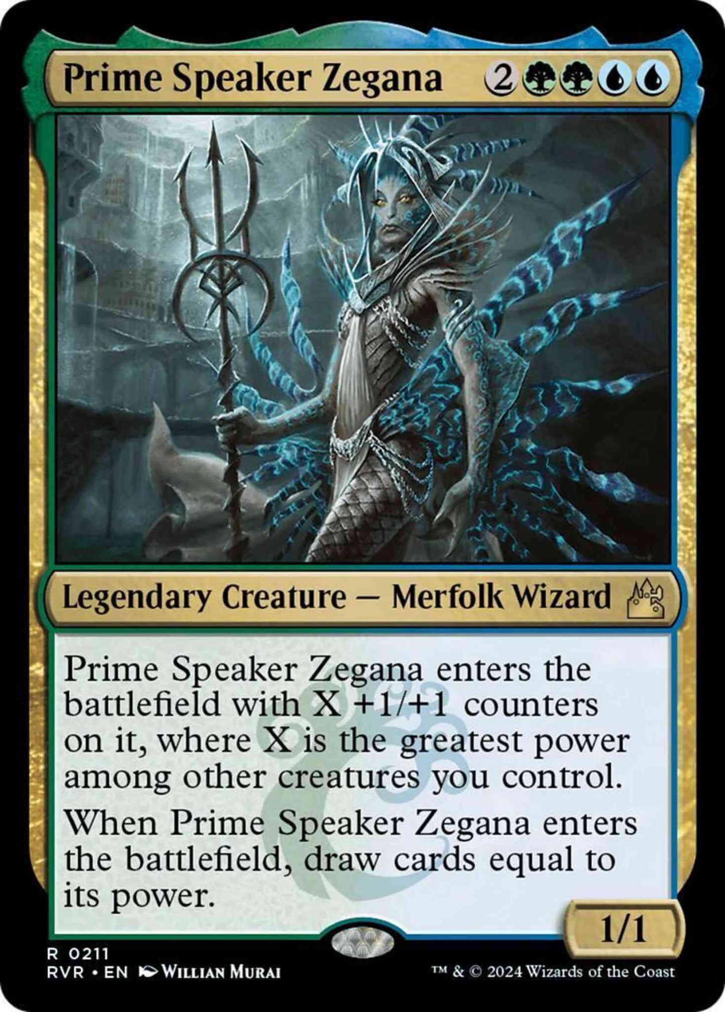 Prime Speaker Zegana [211] [Ravnica Remastered] [Non-Foil]