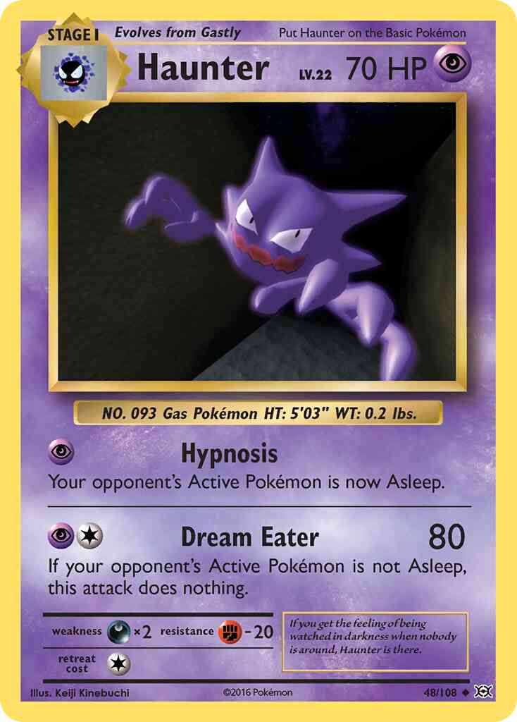 Haunter - 48/108 - Uncommon [xy12-48] [Non-Holo]
