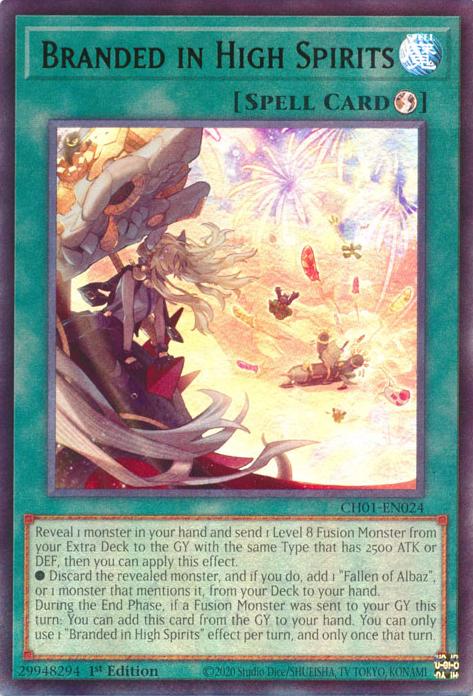 Branded in High Spirits - CH01-EN024 - Ultra Rare - 1st Edition