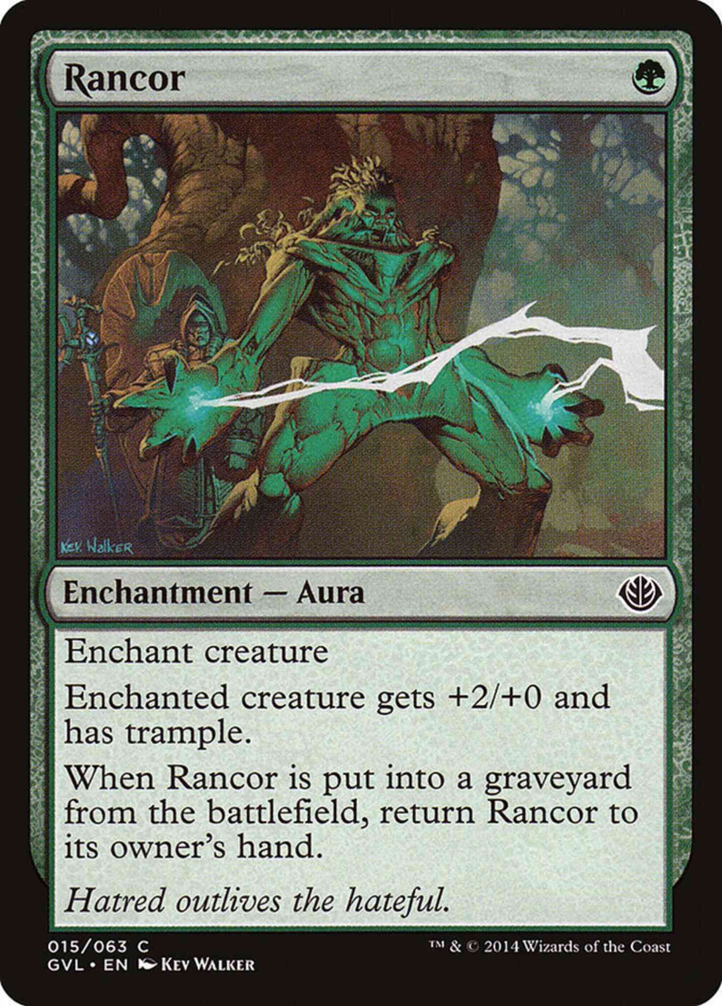 Rancor [15] [Duel Decks Anthology: Garruk vs. Liliana] [Non-Foil]