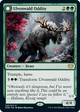 Ulvenwald Oddity // Ulvenwald Behemoth [225] [Innistrad: Crimson Vow] [Non-Foil]