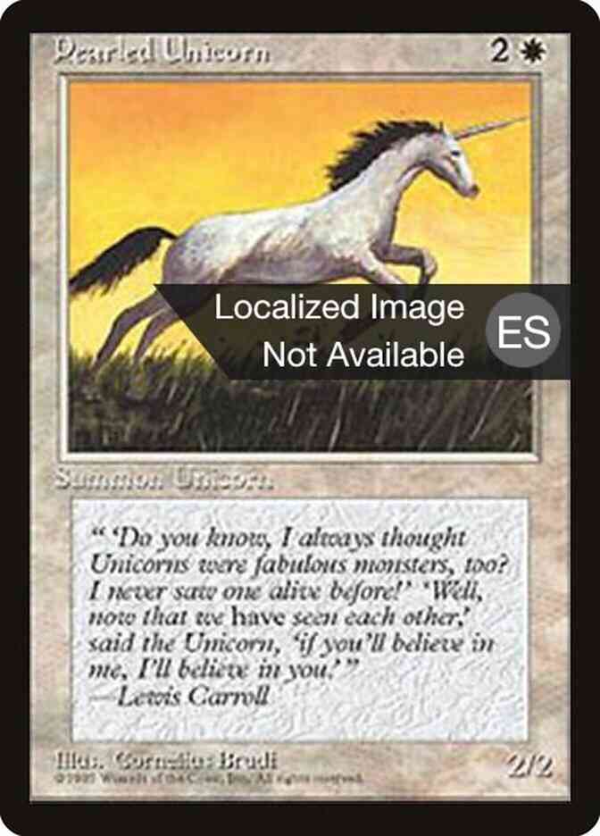 Pearled Unicorn - Chinese [39] [Fourth Edition Black Border: Chinese] [Non-Foil]
