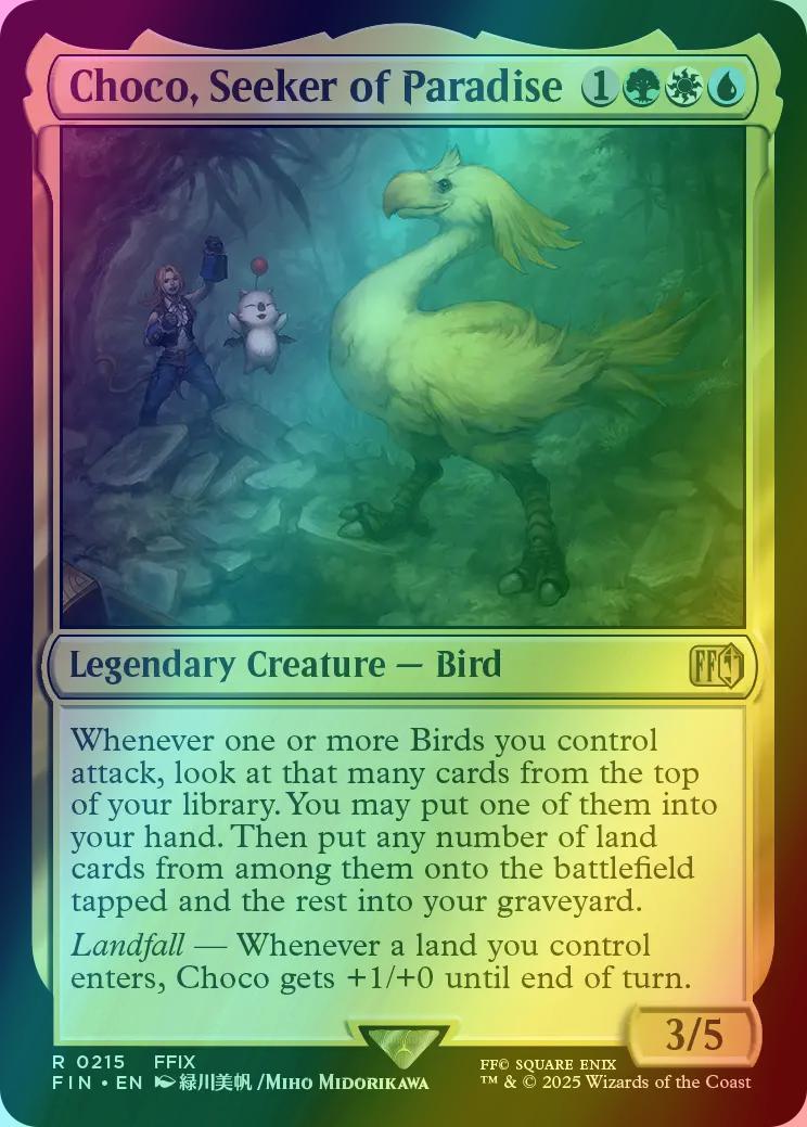 Choco, Seeker of Paradise [215] [FINAL FANTASY] [Foil]