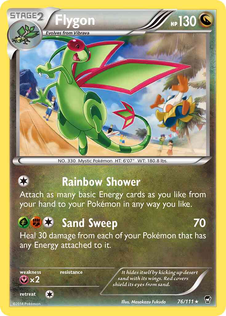 Flygon - 76/111 - Rare [xy3-76] [Reverse Holo]
