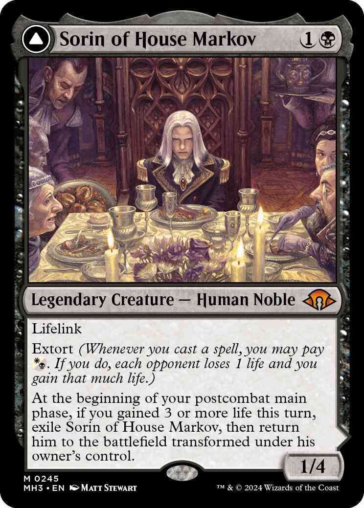 Sorin of House Markov // Sorin, Ravenous Neonate [245] [Modern Horizons 3] [Non-Foil]