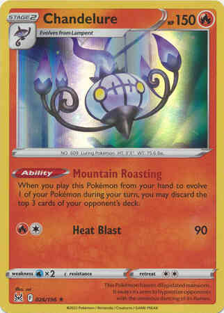 Chandelure - 026/196 - Rare Holo [swsh11-026] [Holo]