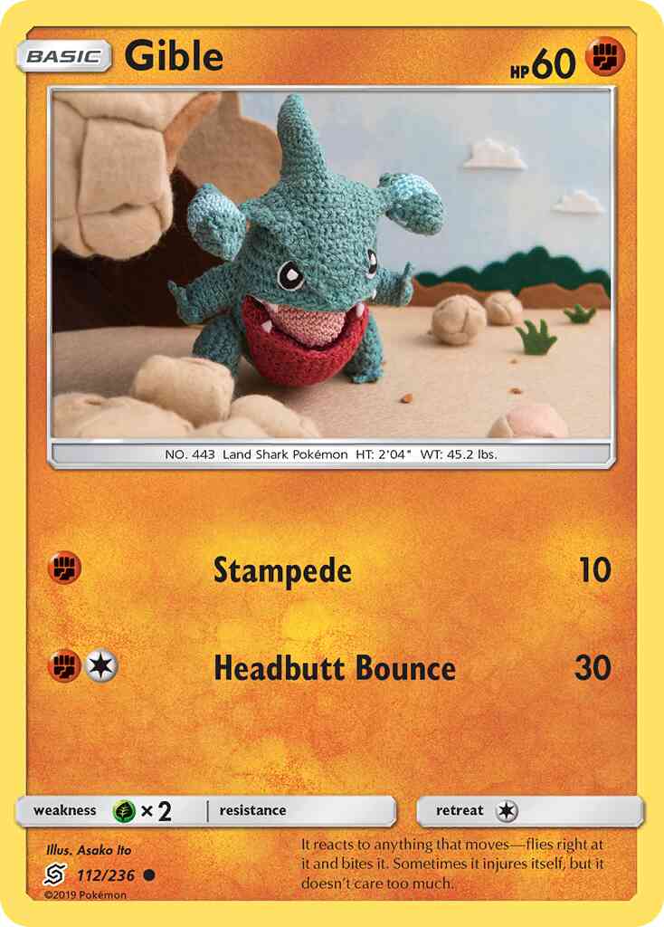 Gible - 112/236 - Common [sm11-112] [Reverse Holo]