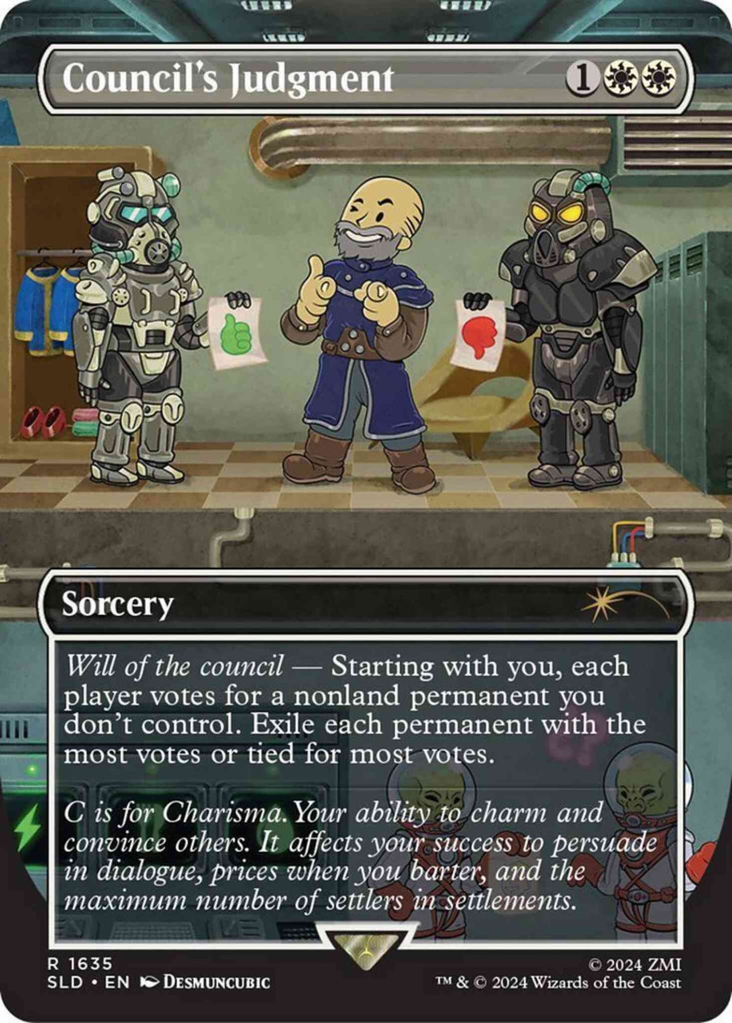 Council's Judgment [1635] [Borderless] [Fallout: S.P.E.C.I.A.L.] [Secret Lair Drop] [Non-Foil]