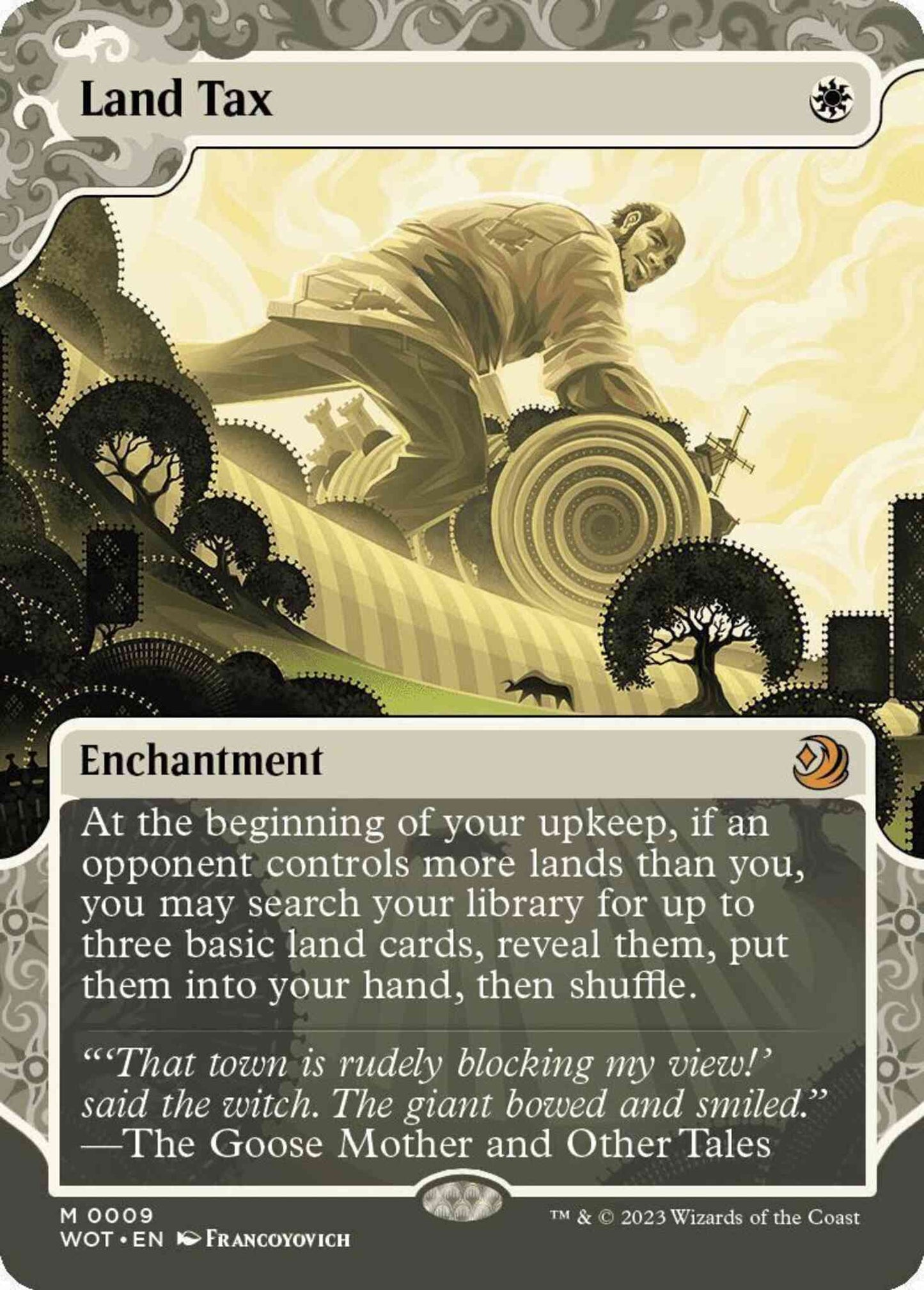 Land Tax [9] [Enchanting Tale Showcase] [Wilds of Eldraine: Enchanting Tales] [Non-Foil]