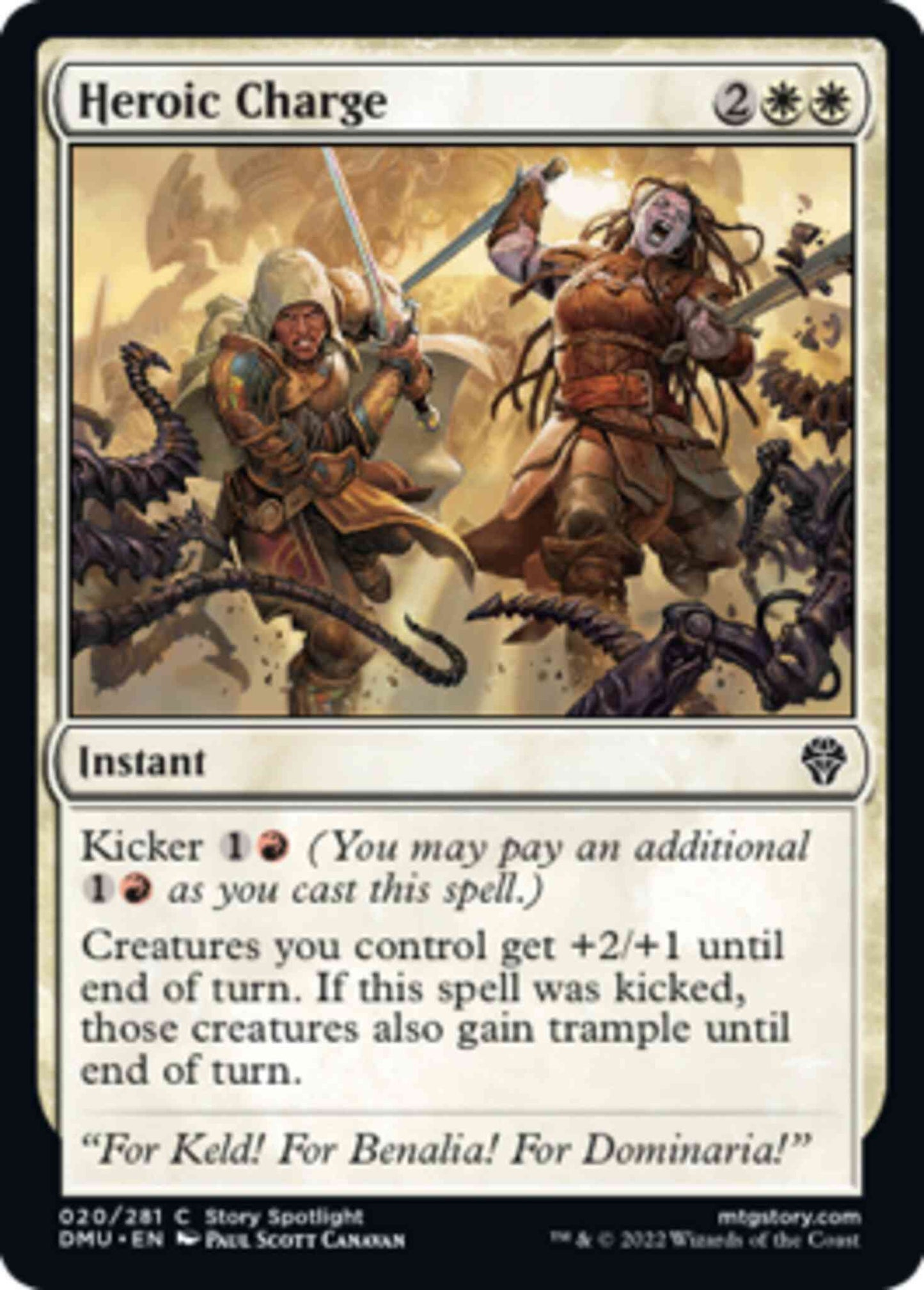 Heroic Charge [20] [Dominaria United] [Non-Foil]