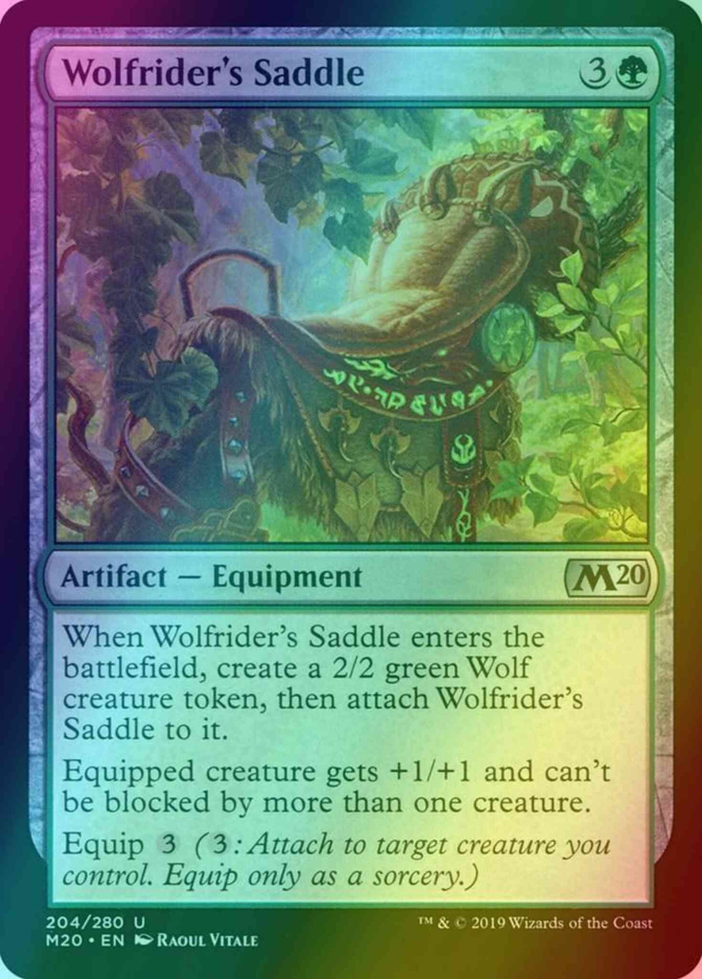 Wolfrider's Saddle [204] [Core Set 2020] [Foil]