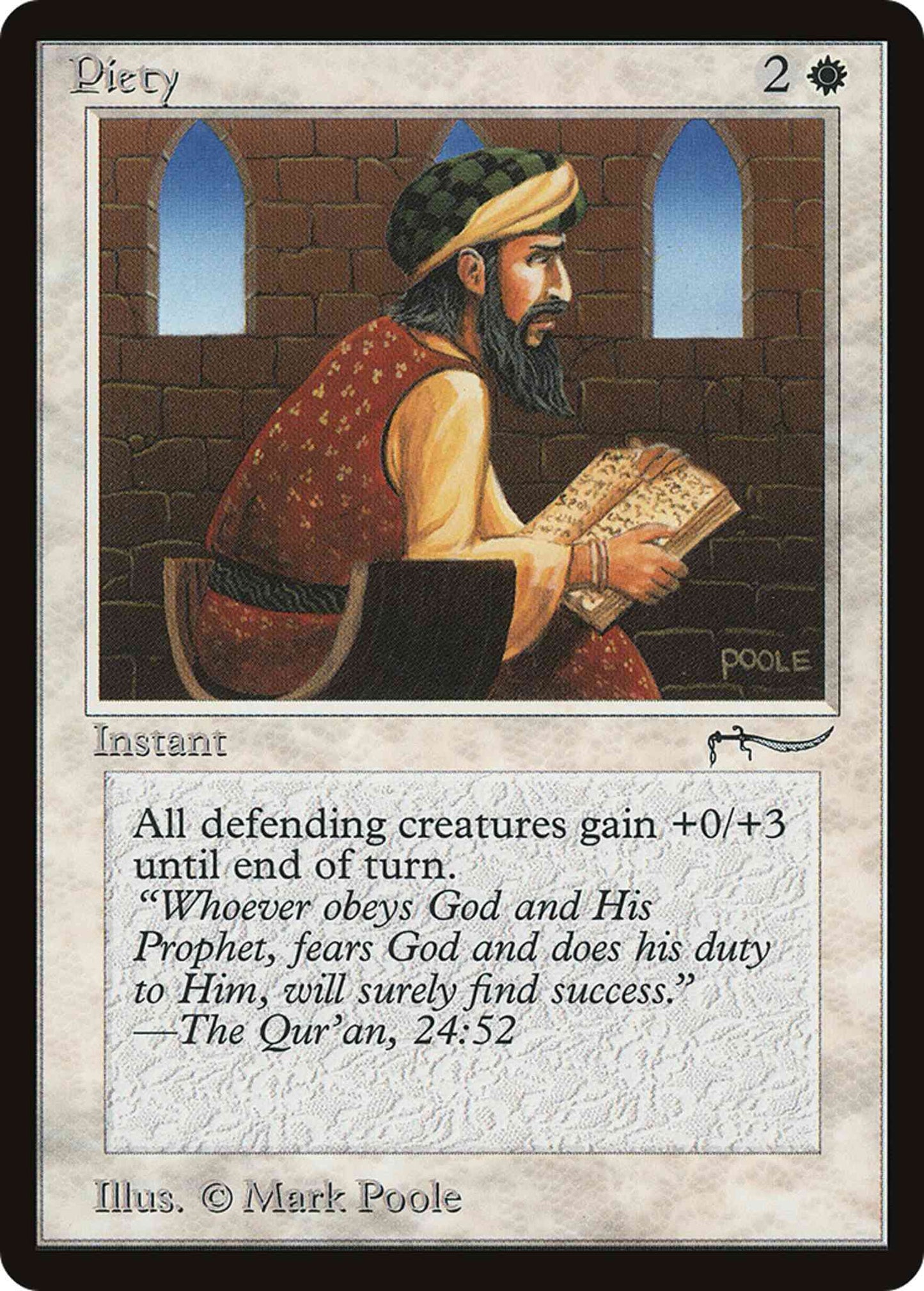 Piety [Light] [8c] [Arabian Nights] [Non-Foil]