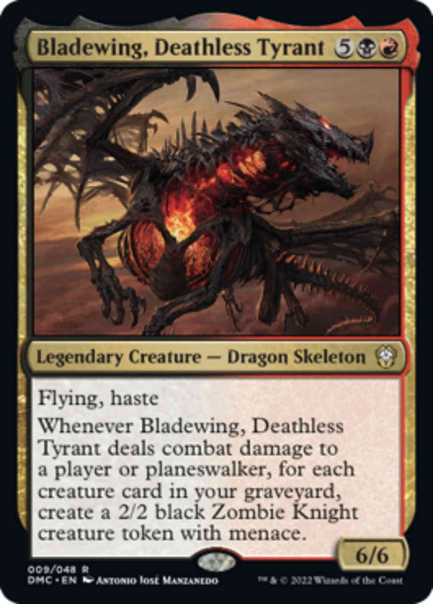 Bladewing, Deathless Tyrant [9] [Dominaria United: Commander] [Non-Foil]