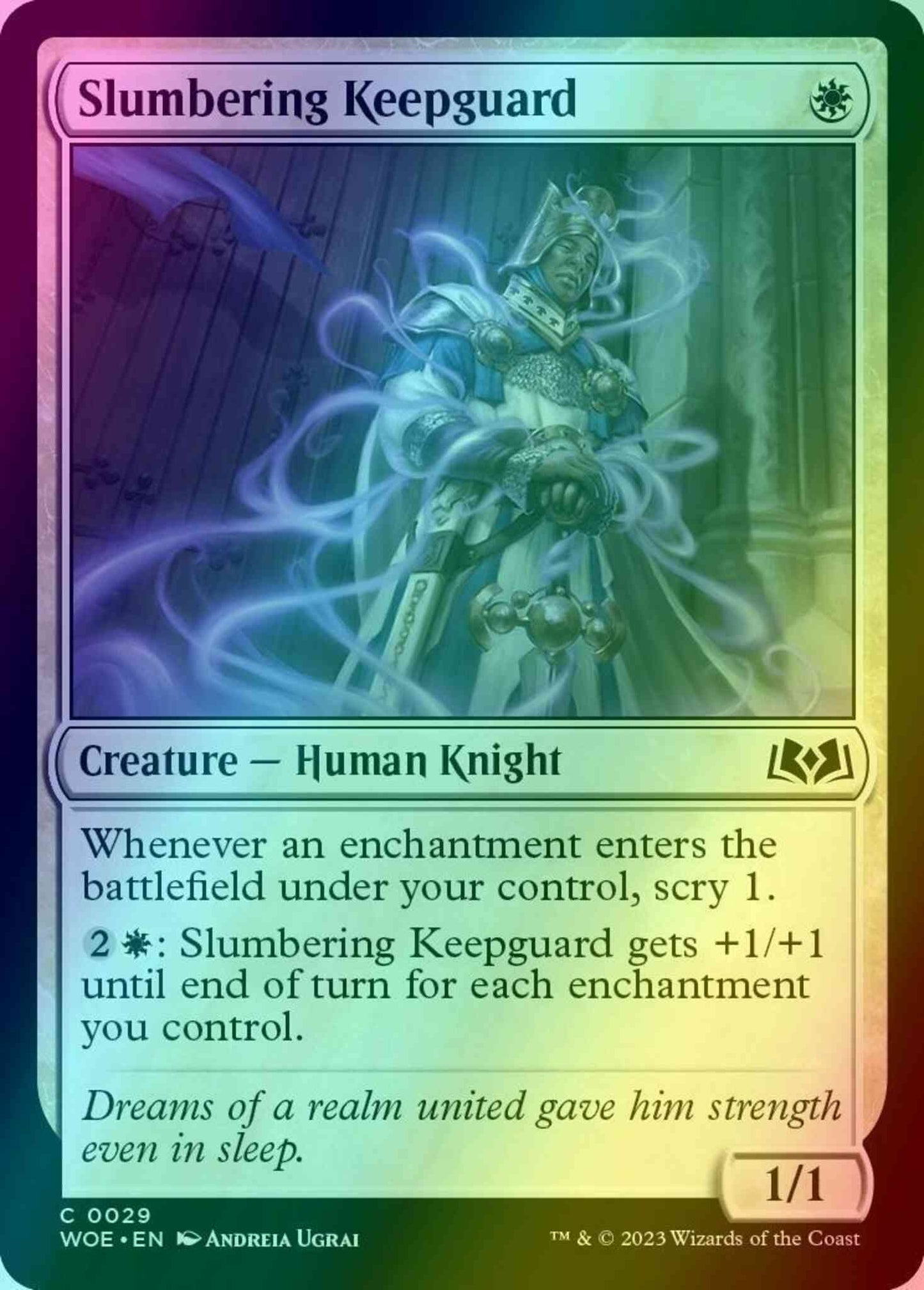 Slumbering Keepguard [29] [Wilds of Eldraine] [Foil]