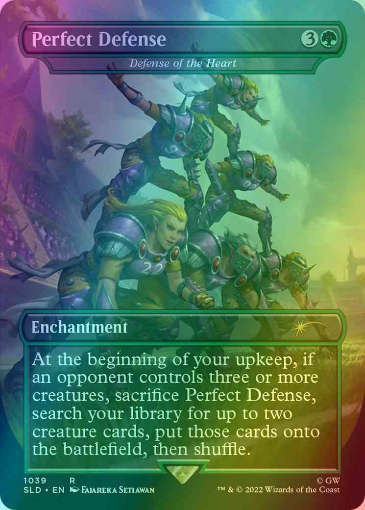 Perfect Defense - Defense of the Heart [1039] [Borderless] [Blood Bowl] [Secret Lair Drop] [Foil]