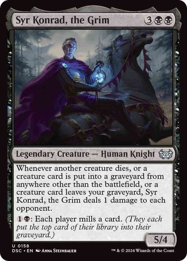 Syr Konrad, the Grim [158] [Duskmourn: House of Horror: Commander] [Non-Foil]