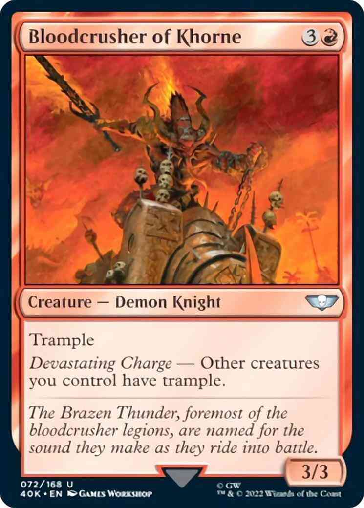 Bloodcrusher of Khorne [72] [Universes Beyond: Warhammer 40,000] [Non-Foil]