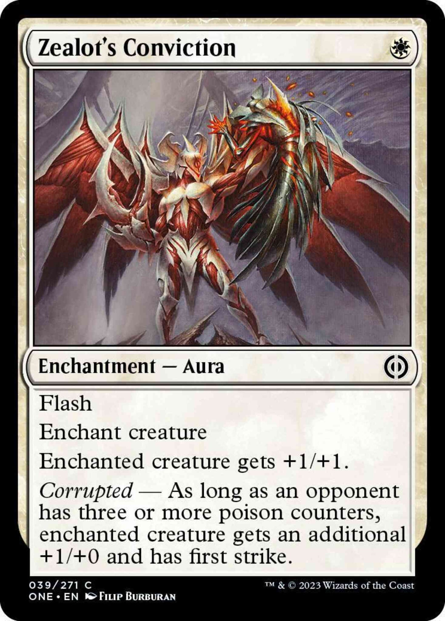 Zealot's Conviction [39] [Phyrexia: All Will Be One] [Non-Foil]