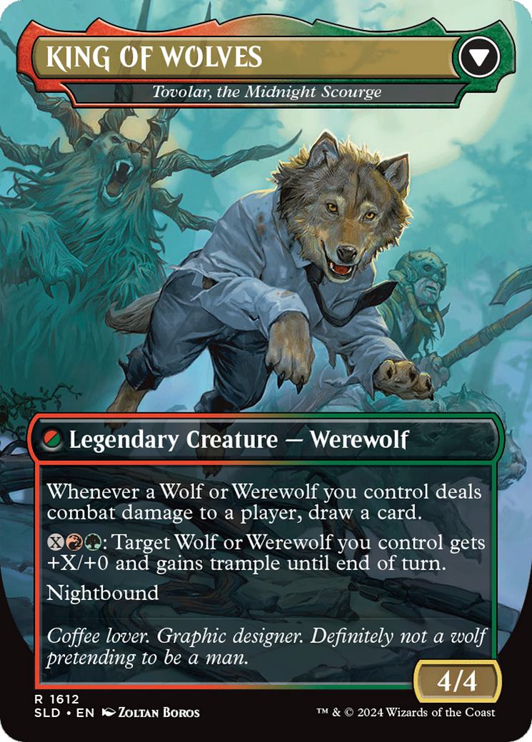 Not a Wolf - Tovolar, Dire Overlord // King of Wolves - Tovolar, the Midnight Scourge [1612] [Borderless] [Not a Wolf] [Secret Lair Drop] [Non-Foil]