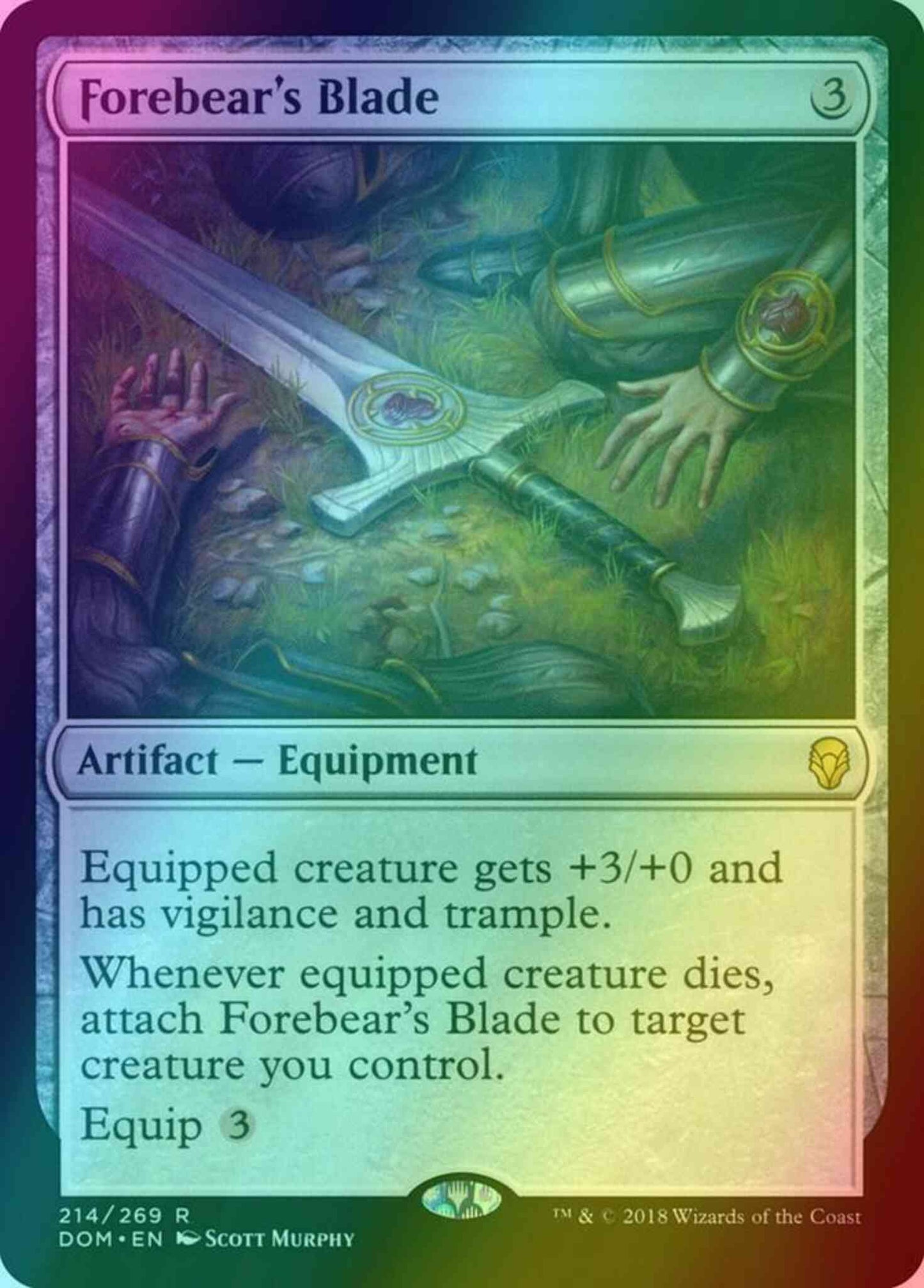 Forebear's Blade [214] [Dominaria] [Foil]