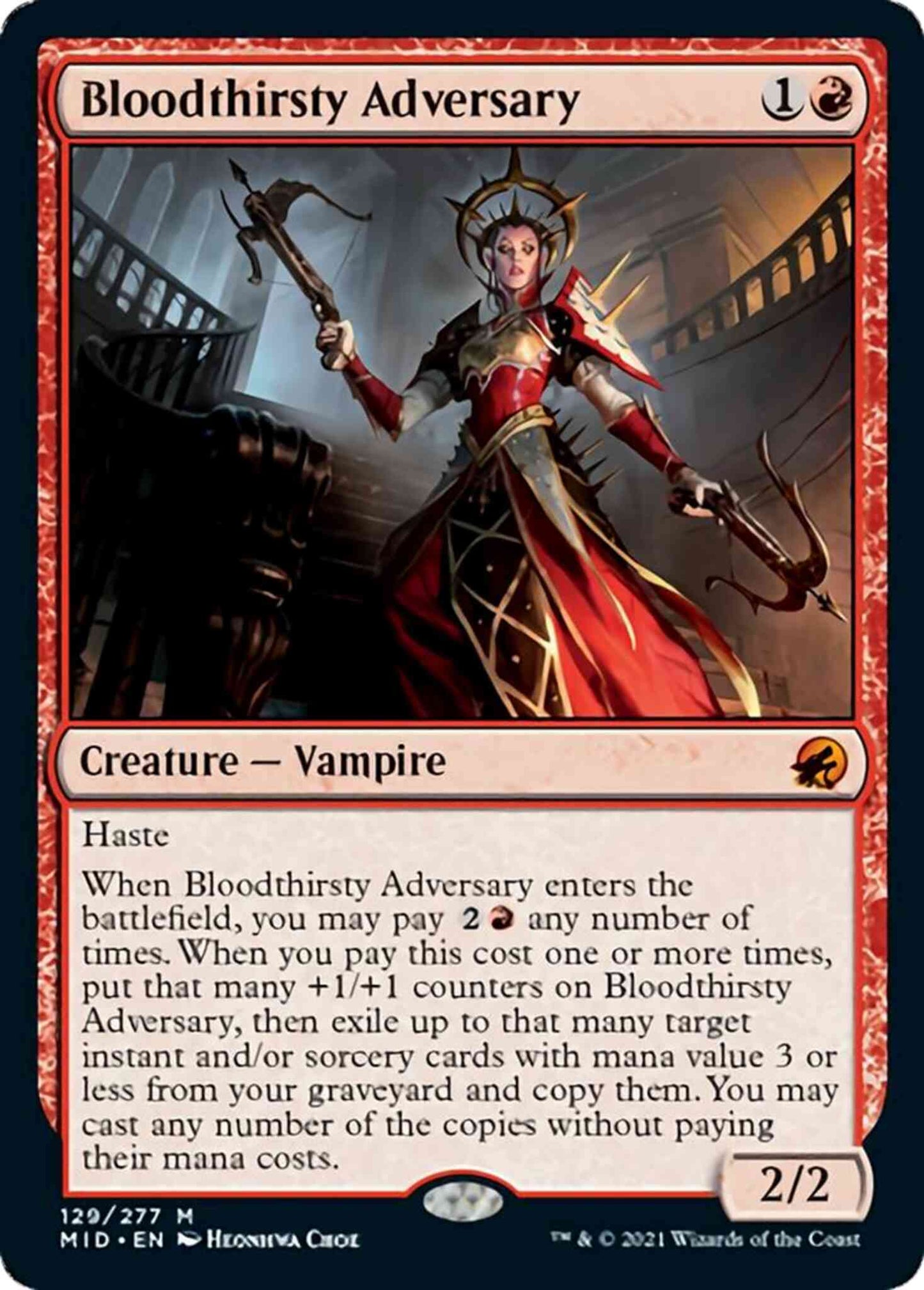 Bloodthirsty Adversary [129] [Innistrad: Midnight Hunt] [Non-Foil]