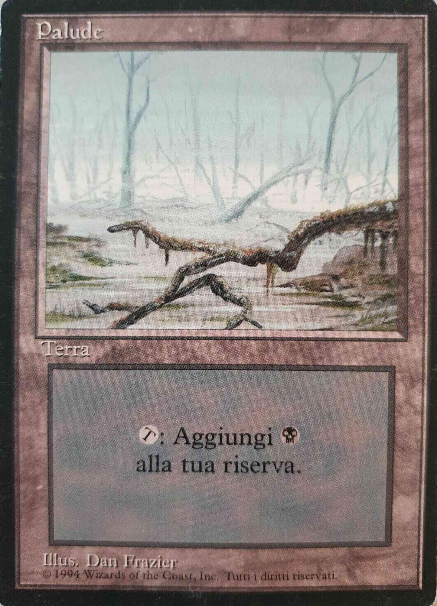 Swamp - Italian [Bottom Branch From Right] [298] [Foreign Black Border: Italian] [Non-Foil]