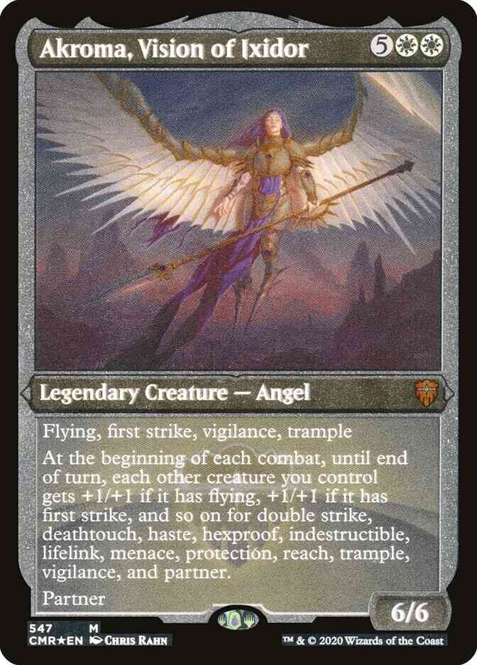 Akroma, Vision of Ixidor [547] [Commander Legends] [Etched Foil]