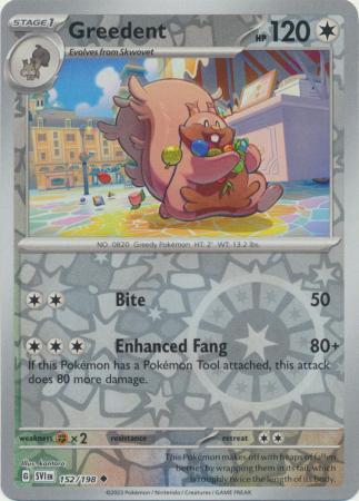 Greedent - 152/198 - Uncommon [sv01-152] [Reverse Holo]