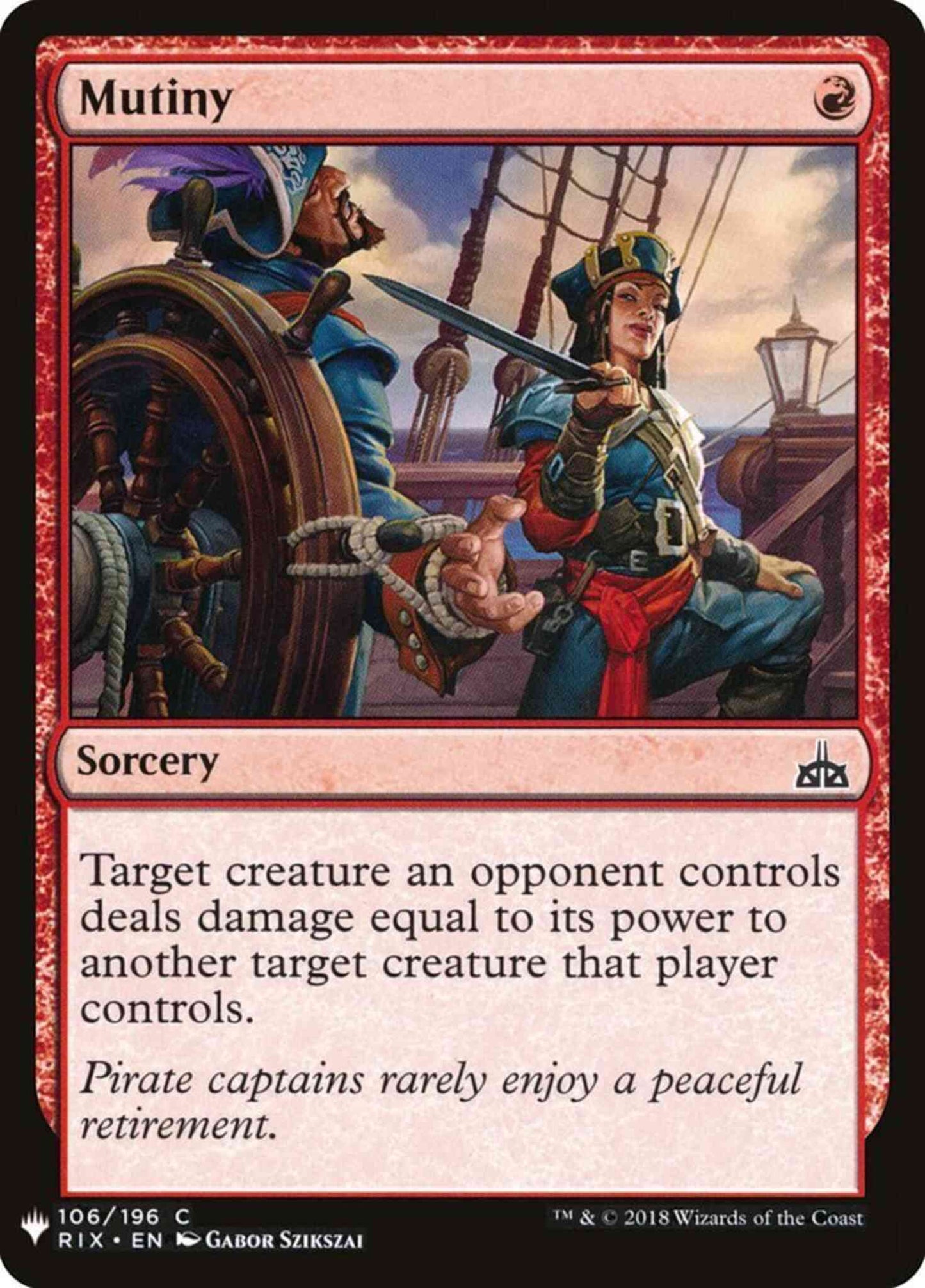Mutiny [RIX-106] [The List] [Non-Foil]