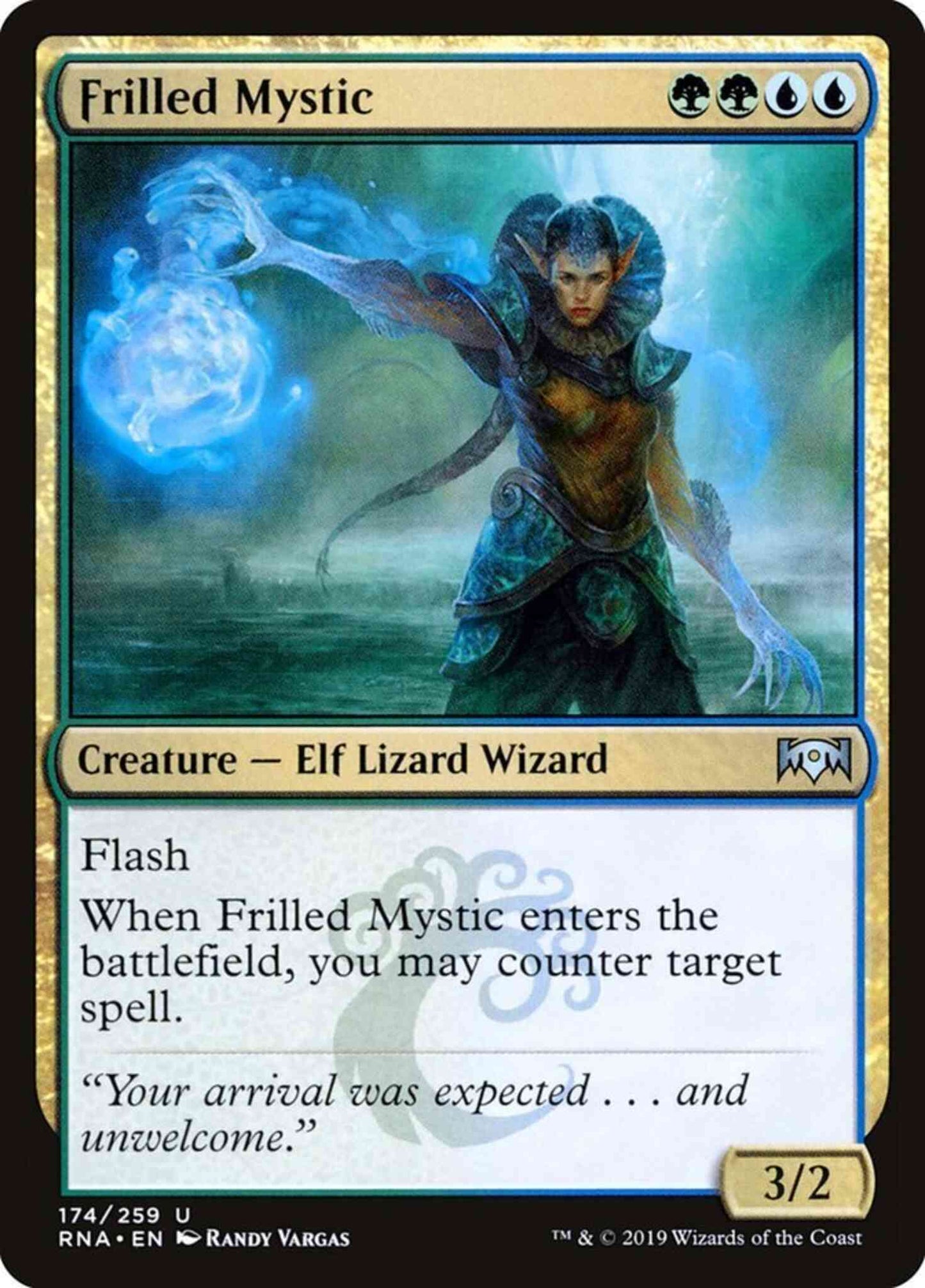Frilled Mystic [174] [Ravnica Allegiance] [Non-Foil]