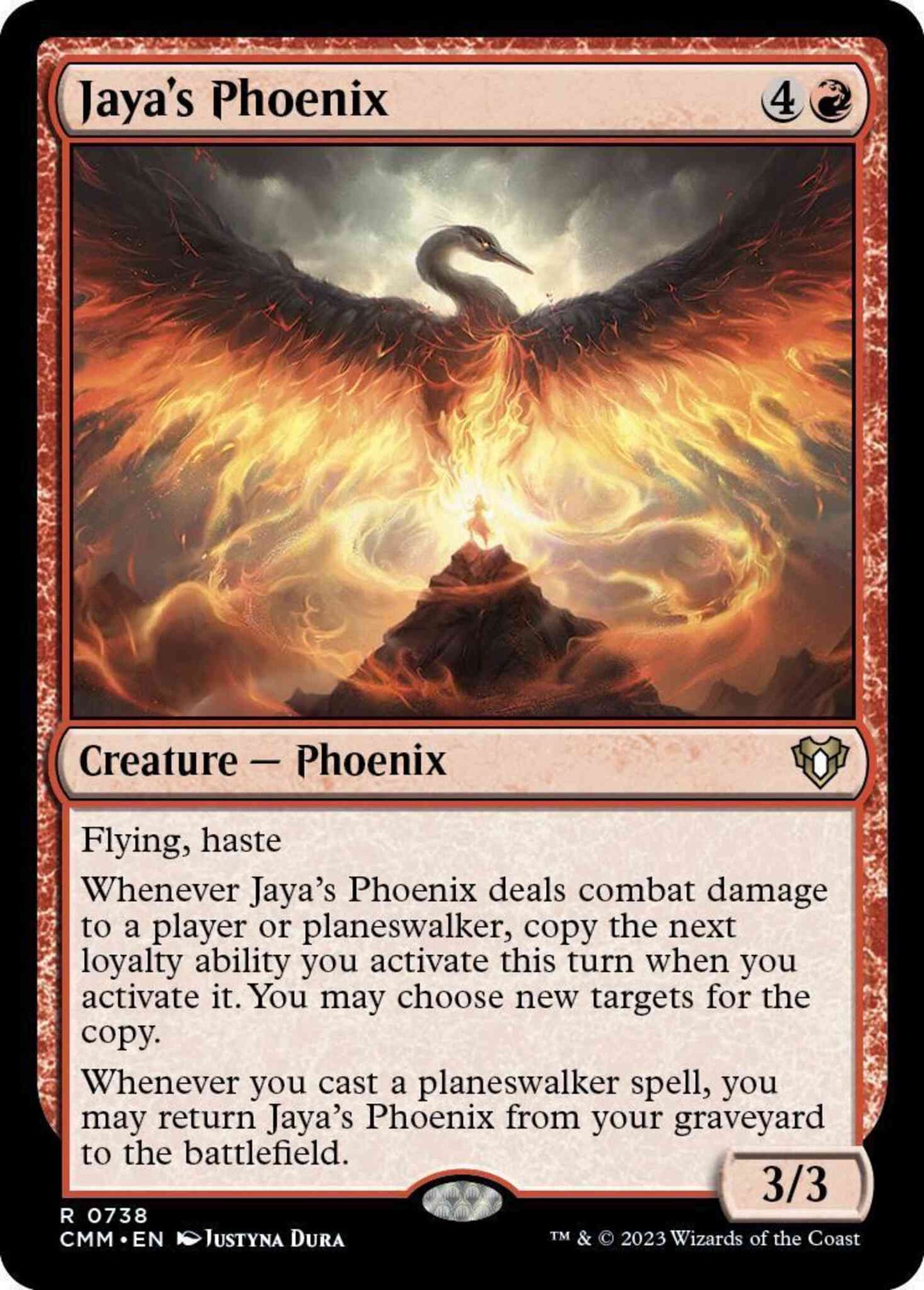 Jaya's Phoenix [738] [Commander Masters] [Non-Foil]