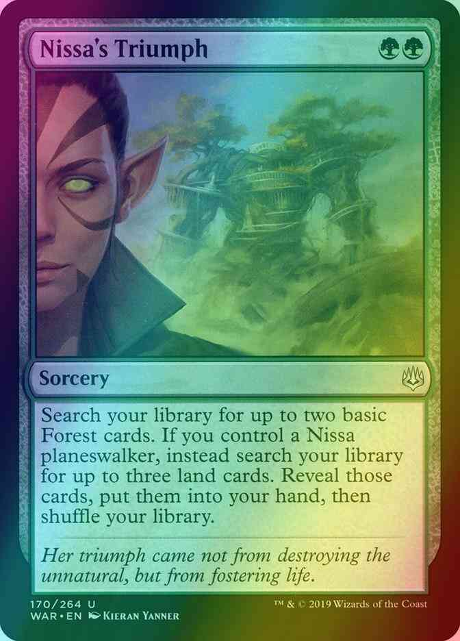 Nissa's Triumph [170] [War of the Spark] [Foil]