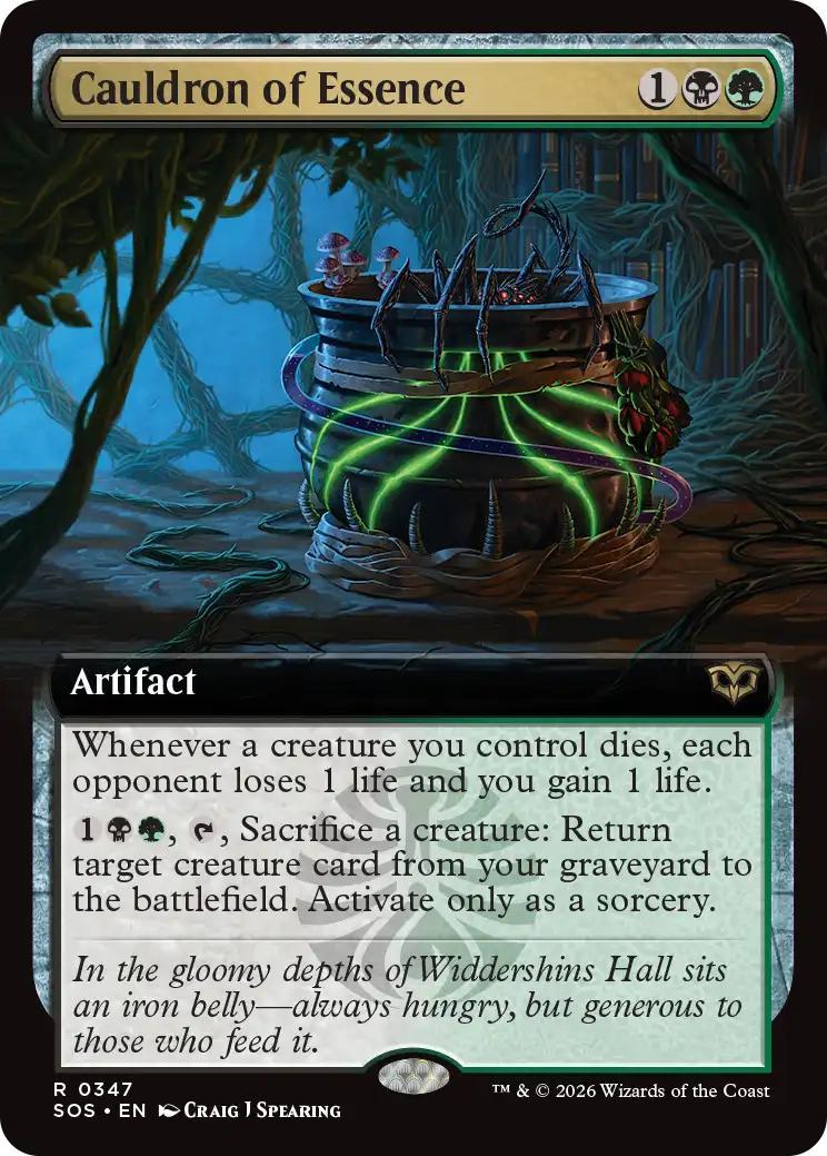 Cauldron of Essence [347] [Extended Art] [Secrets of Strixhaven] [Non-Foil]