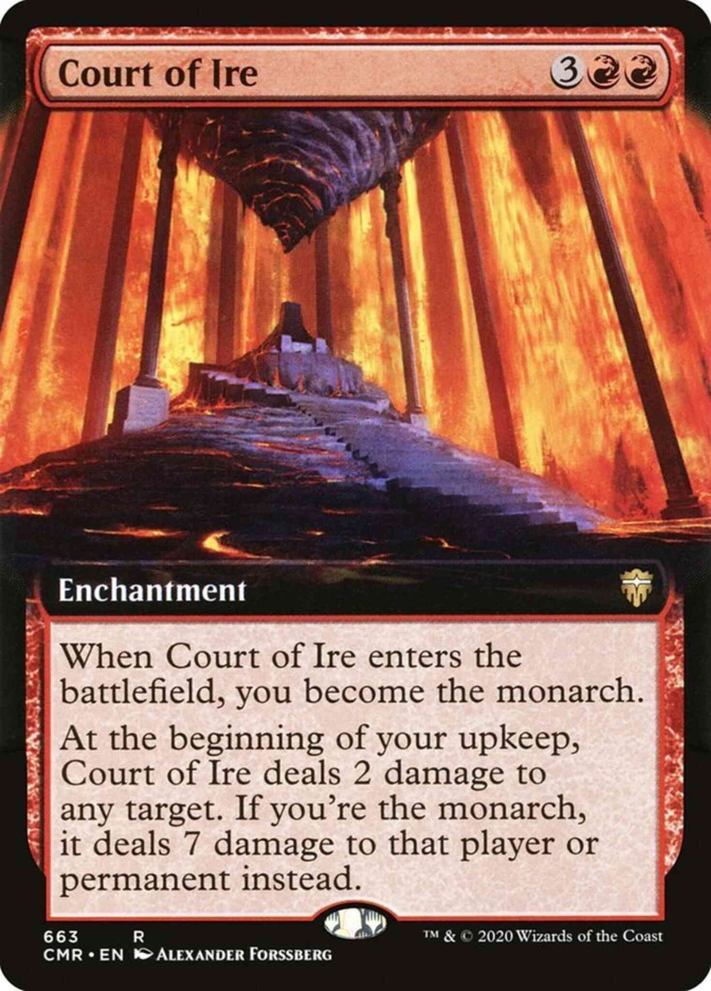 Court of Ire [663] [Extended Art] [Commander Legends] [Non-Foil]