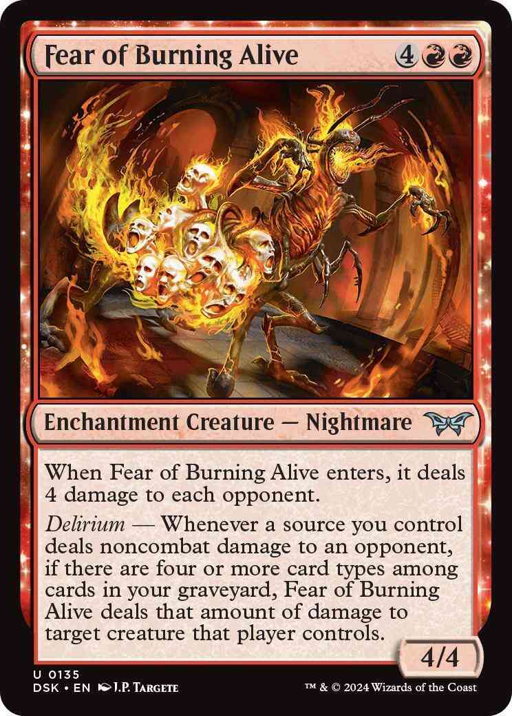 Fear of Burning Alive [135] [Duskmourn: House of Horror] [Non-Foil]