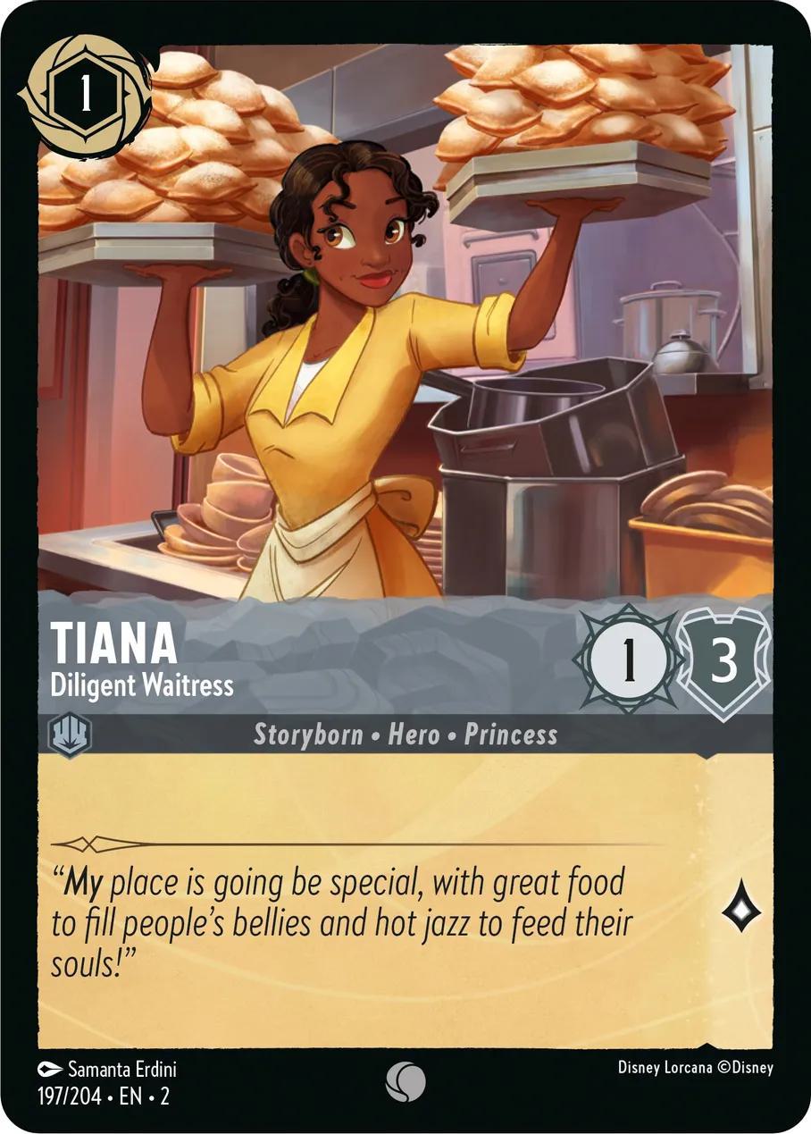 Tiana - Diligent Waitress - 197/204 [Rise Of The Floodborn] [Non-Foil]