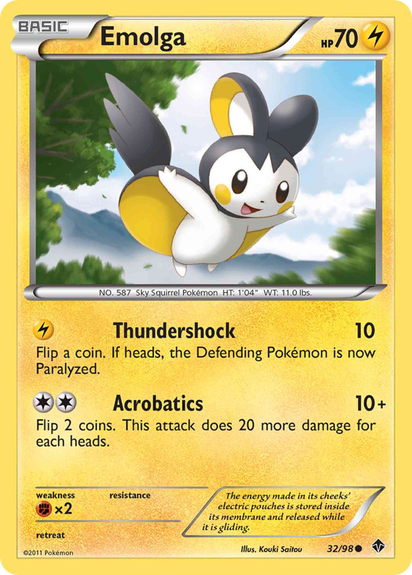 Emolga - 32/98 - Common [bw2-32] [Non-Holo]