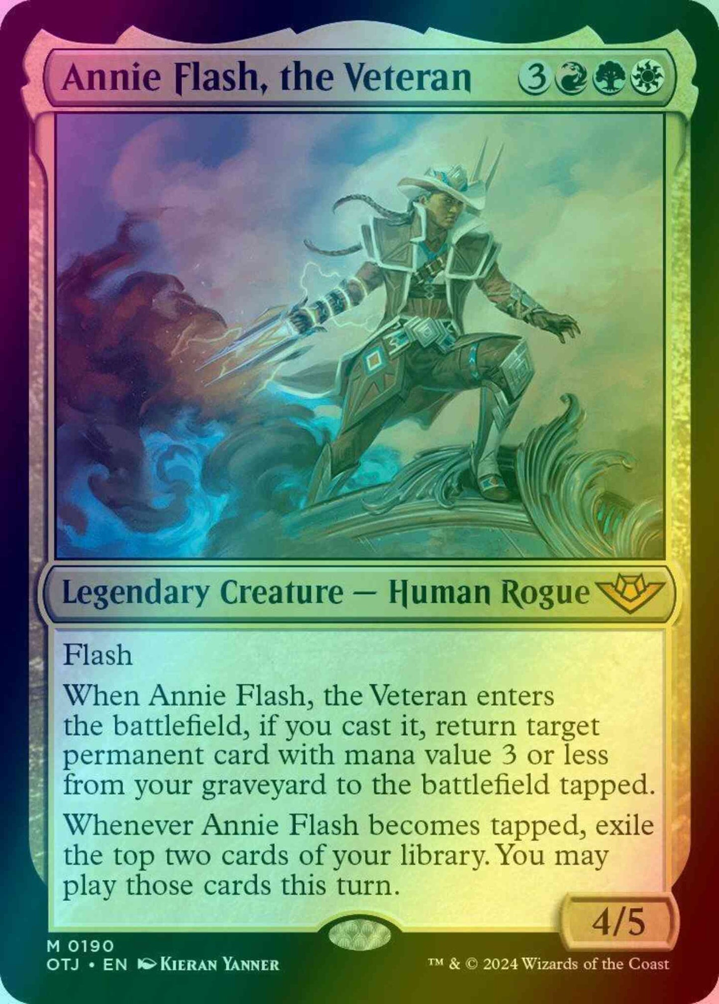 Annie Flash, the Veteran [190] [Outlaws of Thunder Junction] [Foil]