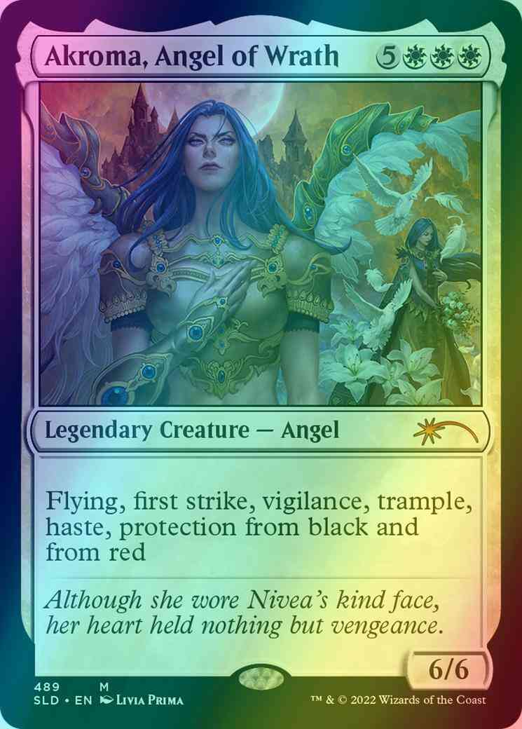 Akroma, Angel of Wrath [0489] [Livia Prima] [Secret Lair Drop] [Foil]