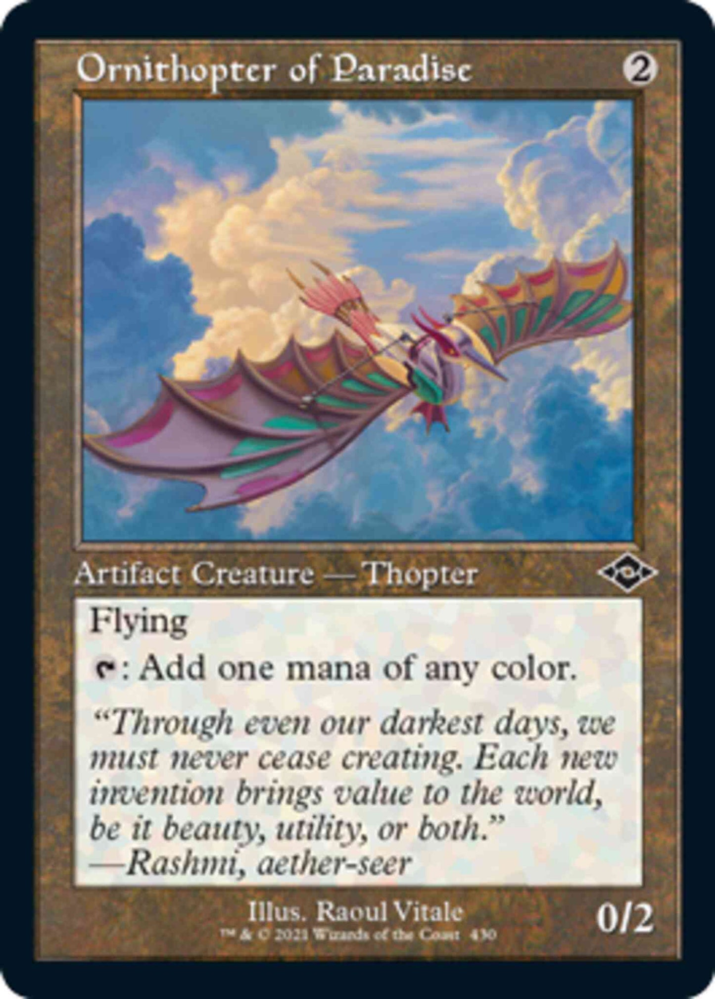 Ornithopter of Paradise [430] [Retro Frame] [Modern Horizons 2] [Non-Foil]