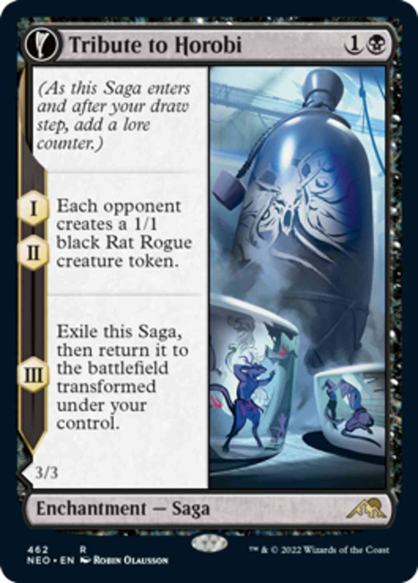 Tribute to Horobi // Echo of Death's Wail [462] [Extended Art] [Kamigawa: Neon Dynasty] [Non-Foil]