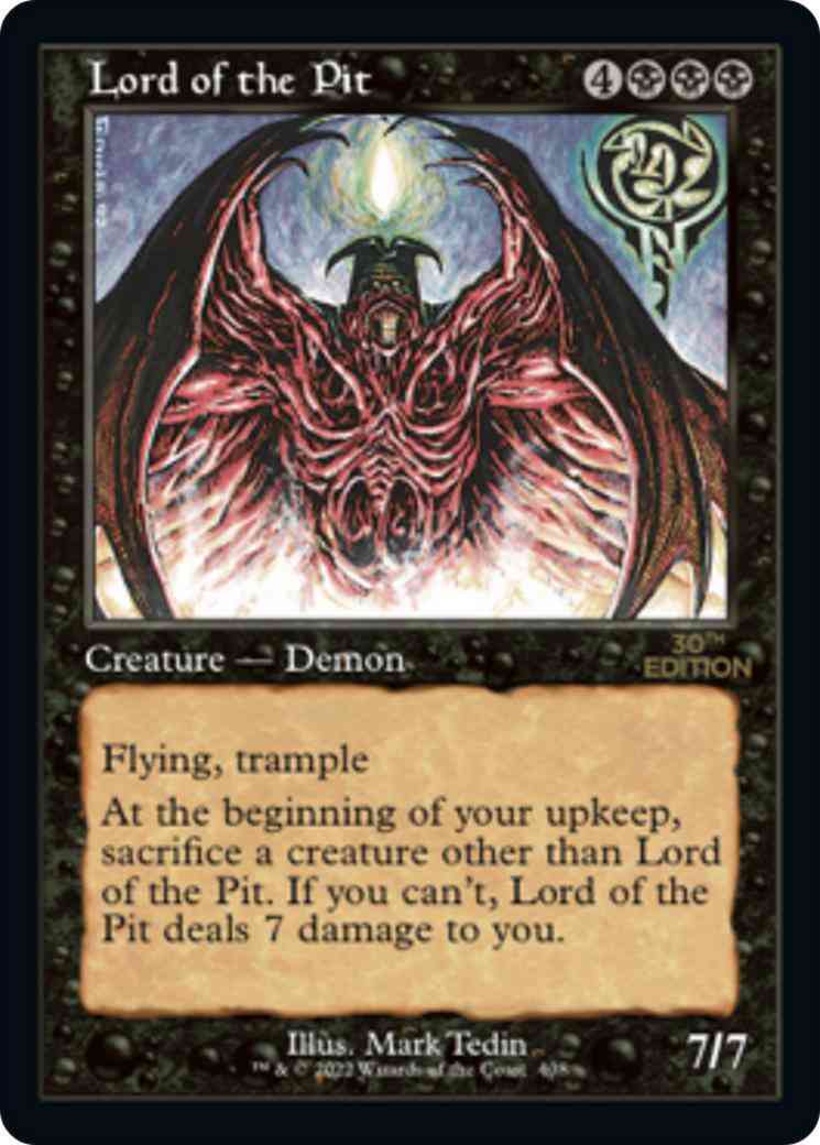 Lord of the Pit [408] [Retro Frame] [30th Anniversary Edition] [Non-Foil]