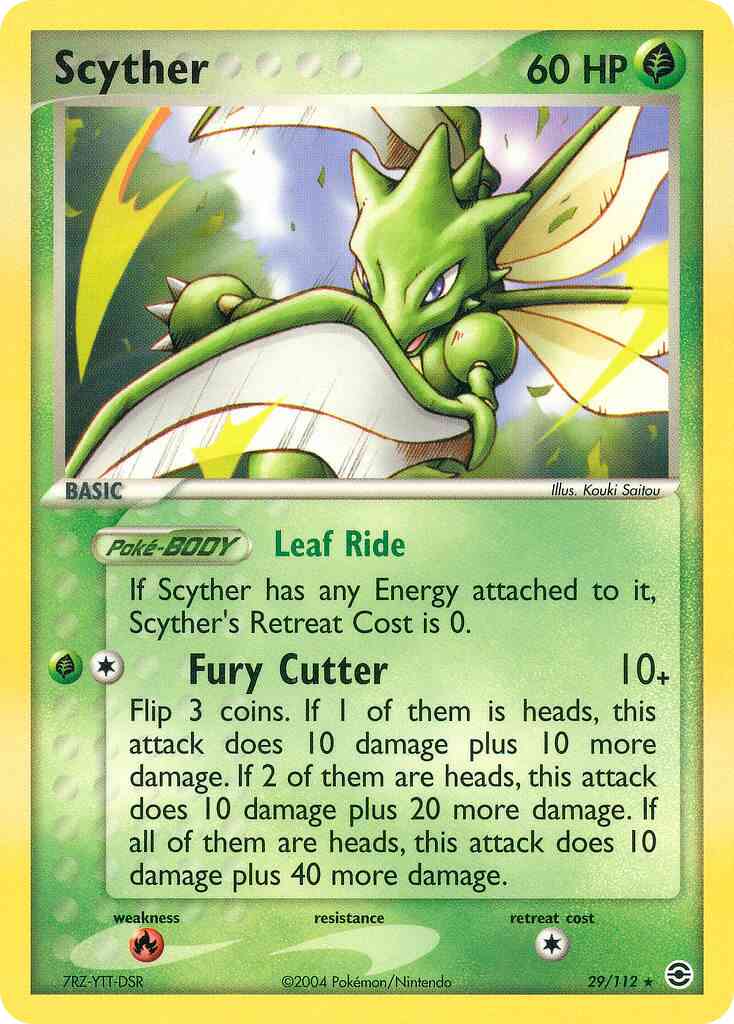 Scyther - 29/112 - Rare [ex6-29] [Reverse Holo]