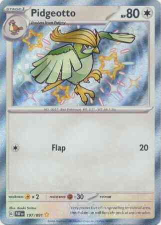 Pidgeotto - 197/091 - Shiny Rare [sv045-197] [Secret]
