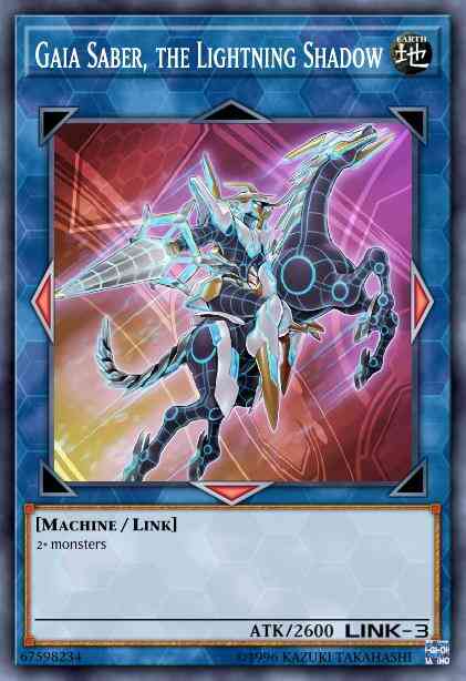 Gaia Saber, the Lightning Shadow - COTD-EN051 - Secret Rare - 1st Edition