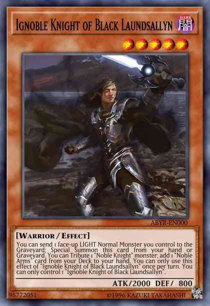 Ignoble Knight of Black Laundsallyn - ABYR-EN000 - Super Rare - Unlimited
